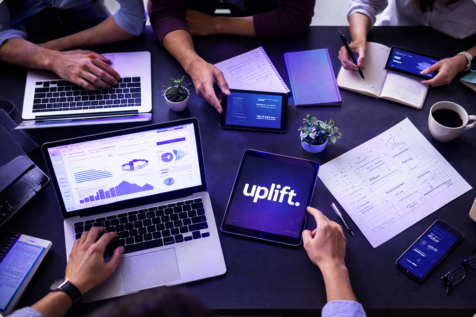 Uplift Digital Media Team Table